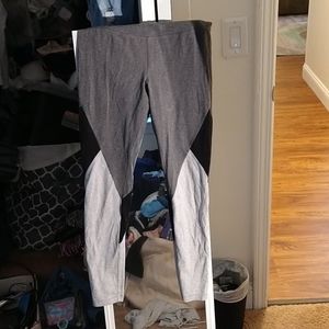 Dark,light grey and black leggings